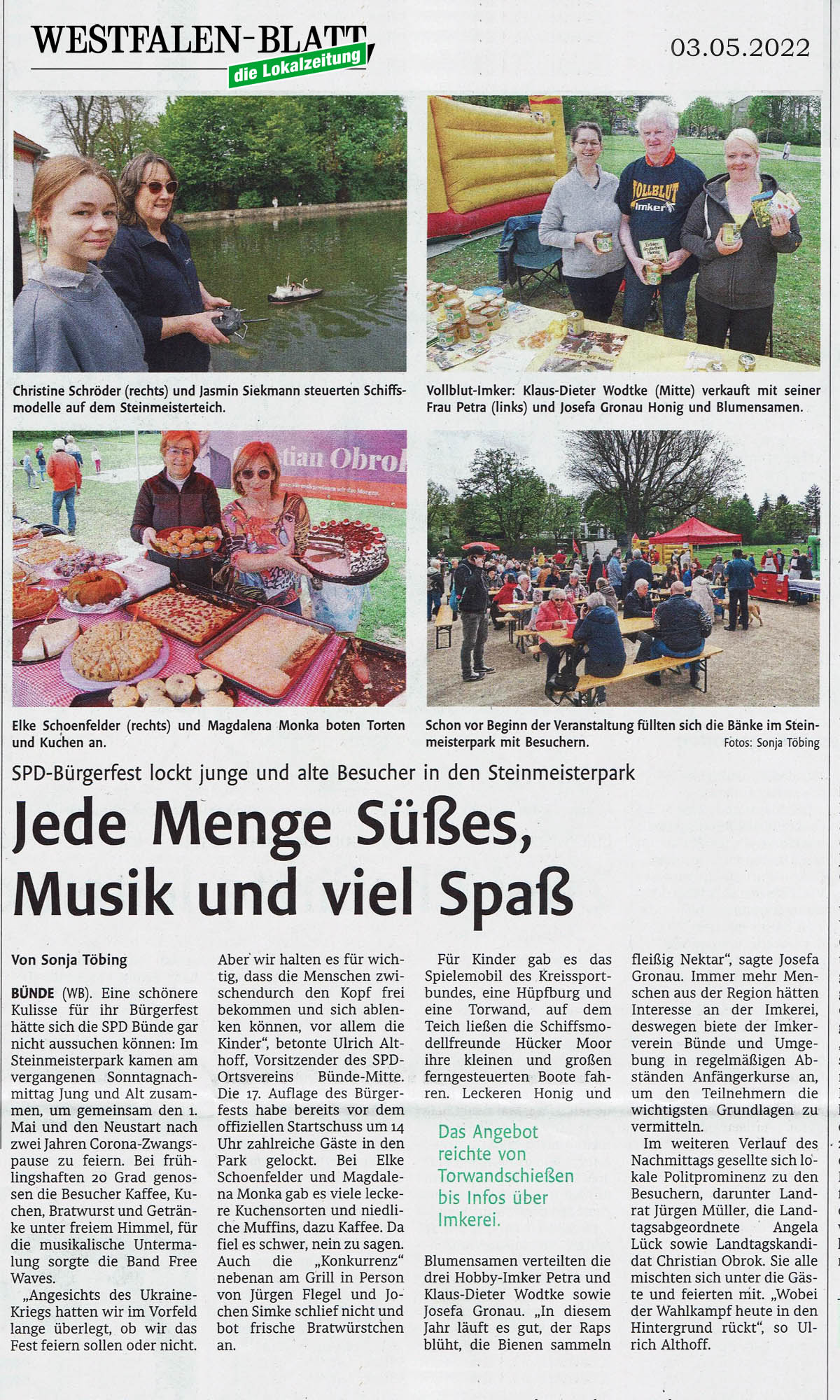 01.Mai 2022  Bürgerfest in Bünde